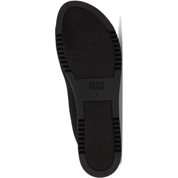 Eileen Fisher Kori Stretch Knit Slide Sandals Black Size Comfort Size 7 - Picture 6 of 10